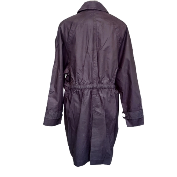 ATM Anthony Thomas Melillo Black Paper Cotton Coat - Picture 6 of 16